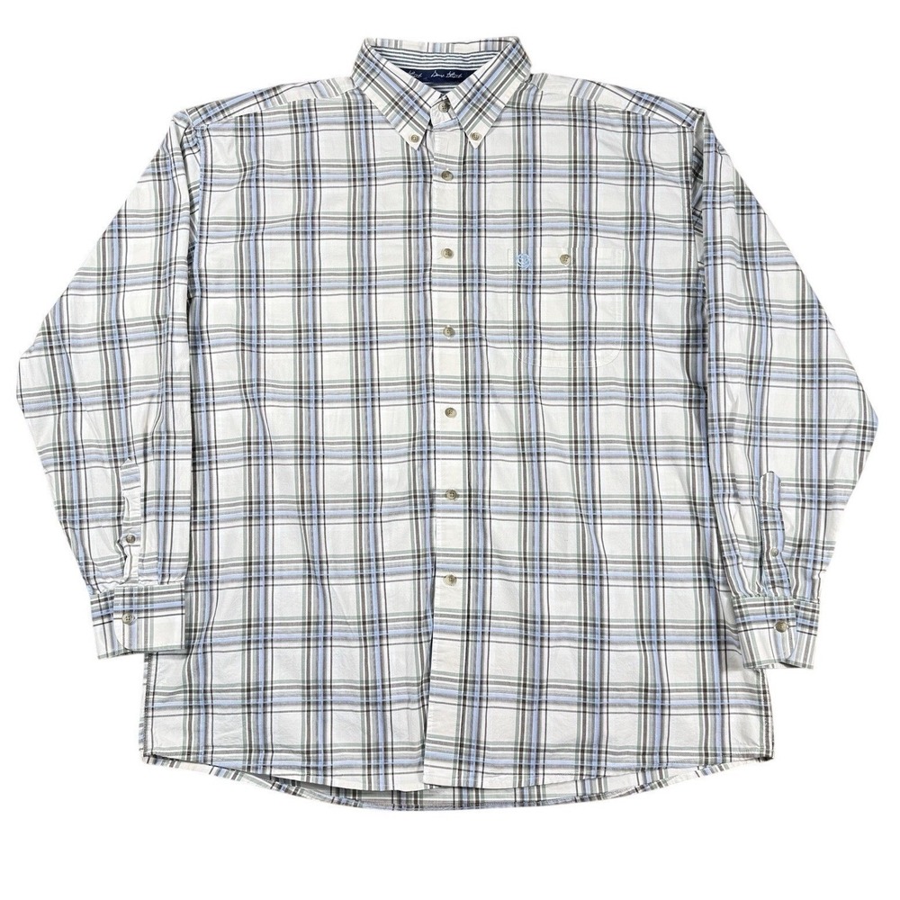 Wrangler George Strait Cowboy Cut Plaid Long Sleeve Button Down Shirt 3XL Casual